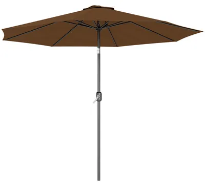 Produktbild von Outsunny Knickschirm Sonnenschirm Gartenschirm Marktschirm Handkurbel Ø2,95 m