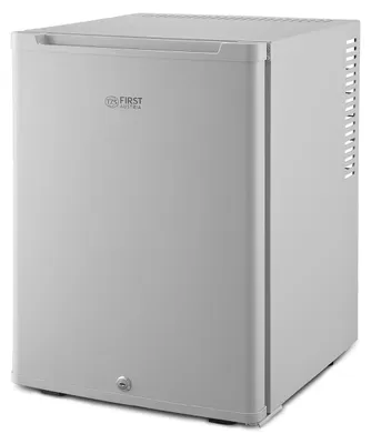 Immagine prodotto di TZS First Austria - Mini Frigorifero 40L silenzioso - Piccolo Minifrigo con porta reversibile e luce interna - Minibar per campeggio, ufficio, camera da letto e hotel - Grigio
