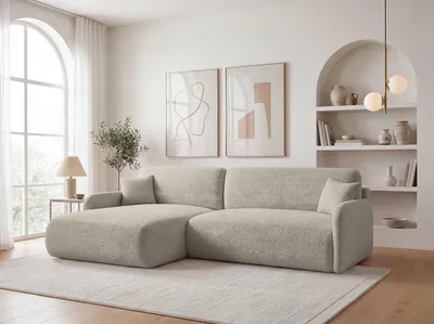 Obrázok produktu pre FurMeb24 Rohová pohovka s rozkladacou funkciou a úložným priestorom PIERRO L 253 cm × 175 cm × 88 cm Látka Anthology 20