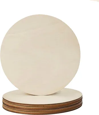 Immagine prodotto di 10 dischi di legno con lastre di legno rettangolari per lavori manuali, dimensioni 29 x 22,5 cm, realizzati in compensato, ideali per creare sottobicchieri o altri progetti fai-da-te