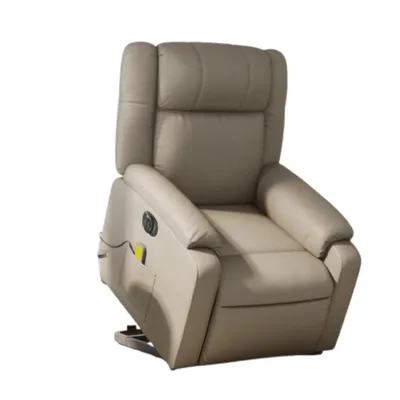 Image de Fauteuil de massage électrique releveur 95 x 77 x 99 cm similicuir cappuccino