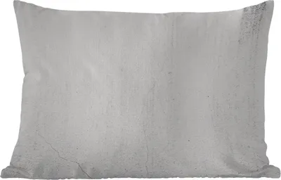 Produktbild von MuchoWow® Outdoor Kissen - Beton - Strukturiert - Weiß - Grau - Industriell - 50x30 cm - Wetterfest - Lounge Kissen - Sofa kissen - Wohnzimmer Dekoration