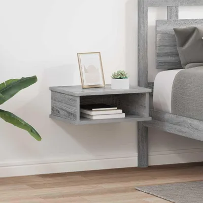 Obrázek produktu pro Maison Exclusive – Noční stolek, 2 kusy. Barva: šedý Sonoma. Rozměry: 40 x 31 x 15 cm. Materiál: dřevovláknitá deska