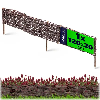 Obrázek produktu pro KADAX vrbová palisáda "Hamre", přírodní vrbový plot, 20 cm, 1 kus