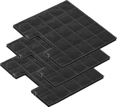 Produktbild von Sparset: 3x Ersatzkohlefilter für Amica KF 17134 passend für KH 17101 E, KH 17106 E / schwarz