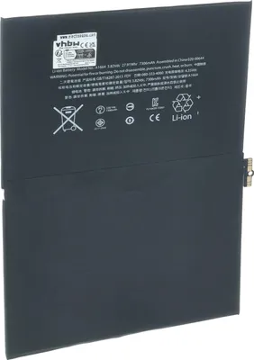 Produktbild von vhbw Akku kompatibel mit Apple iPad Pro 9,7 Tablet Pad (7300 mAh, 3,82 V, Li-Polymer)