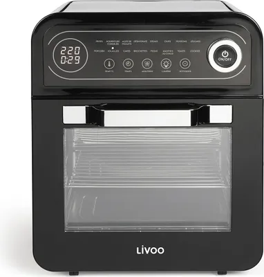 Image de Four à air chaud 12l 1600w noir - Livoo - DOC255 -
