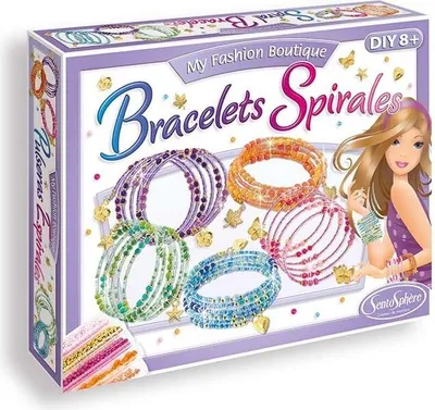 Produktbild von Kreativset mit Glasperlen - Spiralarmbänder