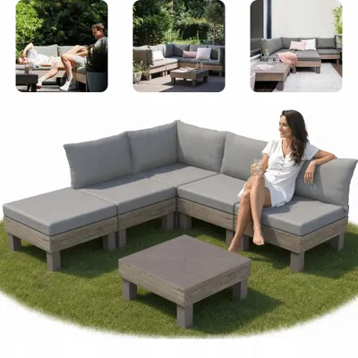 Produktbild von Keter Elements 5místný modulární set walnut
