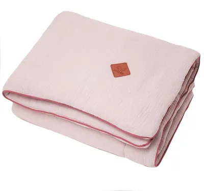 Produktbild von Decke Jeanne - 100 x 70 cm - Altrosa | by SEVIRA KIDS