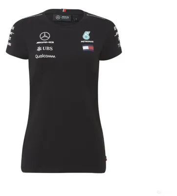 Produktbild von 2018, Schwarz, Mercedes Rundhals Damen Team T-shirt M