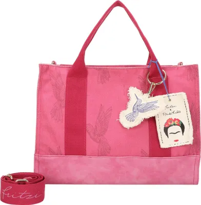 Produktbild von Fritzi aus Preußen Schultertasche Umhängetasche Fritzi x Frida Kahlo Tote Bag Limited Kolibri Canvas Pinki