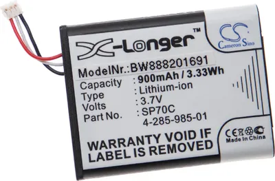 Produktbild von vhbw Akku kompatibel mit Sony PSP E1008, E1004, E1002, E1000, E1003 Spielekonsole (900 mAh, 3,7 V, Li-Ion)