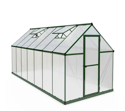Produktbild von Palram - Canopia Aluminium Gewächshaus Mythos 614 Grün 426x185x208 cm
