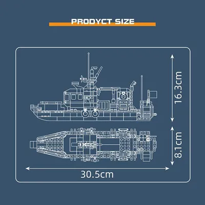 Produktbild von Mould King Norwegisches Rettungsboot 10080