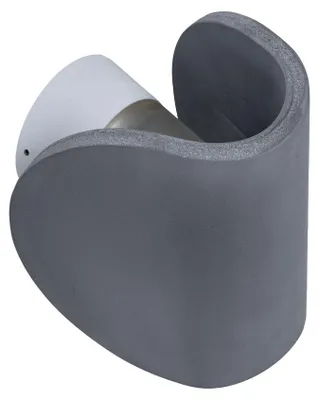 Produktbild von LED Wandleuchte, Beton, grau, halbrund, H 15,7 cm