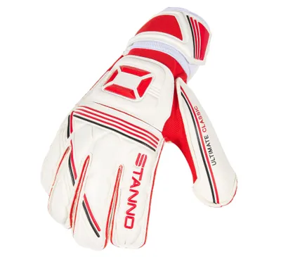 Productafbeelding van Stanno Ultimate Grip II keepershandschoenen, heren - Wit / Rood | Maat: 8,5