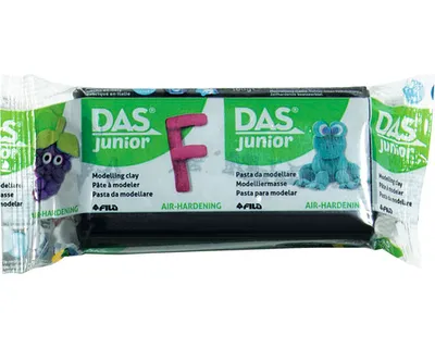 Produktbild von DAS Junior, Knetmasse, Schwarz, Kind, 1 Farben, 3 Jahr(e), 100 g