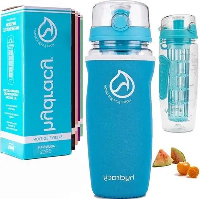 Image de Bouteille isotherme 1 L sans BPA avec infuseur et housse
