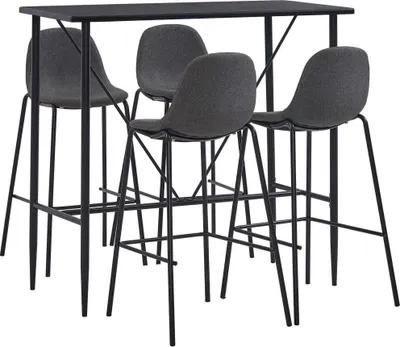 Produktbild von 5-tlg. Bar-Set Stoff Dunkelgrau