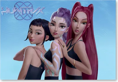 Produktbild von KPop Demon Hunters Poster Rumi, Mira & Zoey, Comeback 91,5 x 61 cm
