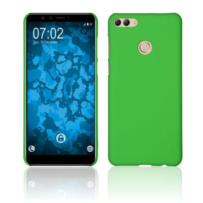 Produktbild von PhoneNatic Case kompatibel mit Huawei Y9 (2018) - Hülle grün gummiert Hard-case Cover