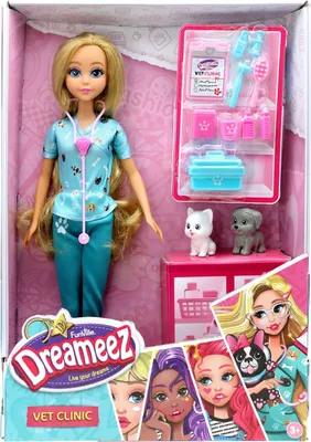 Produktbild von Tierarzt-Puppenspielset mit Haustieren und Arztzubehör