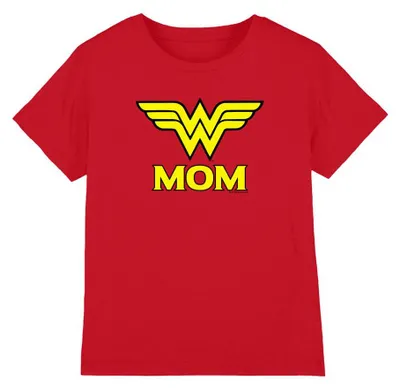 Produktbild von Wonder Woman - "Mom" T-Shirt für Kinder TV40963 (152-158) (Rot)