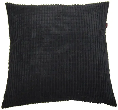 Kissenbezug 50 x 50 cm, schwarz, Kunstfaser, 1 Stück