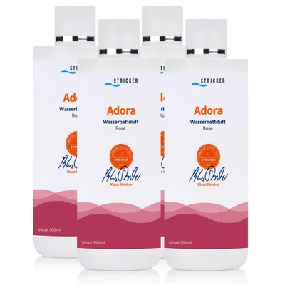 Image de Stricker Chemie Adora Parfum pour lit à eau Rose 500ml ( pack de 4 )