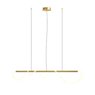 Immagine prodotto di Lampada a sospensione a LED, alluminio oro, H 150 cm