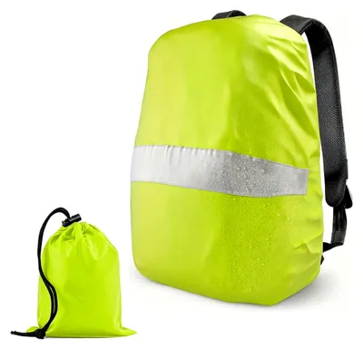 Produktbild von Regenschutz für Rucksäcke 30-55L, Wasserdichter Rucksack Regenschutz mit Reflexstreifen & Rutschfester Kreuz Schnalle, Regenhülle für Schulranzen, Wandern, Camping, Radfahren