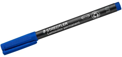 Produktbild von Staedtler 313-2, Blau, Rundspitze, Schwarz, Blau, Polypropylen (PP), 0,4 mm, 10 Stück(e)
