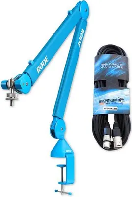 Image de Bras de micro Rode PSA1+ Plus bleu avec câble XLR