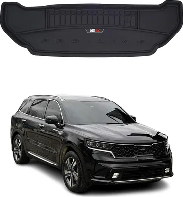 Image de Tapis de Coffre pour Kia Sorento 2014-2020 TPE Noir