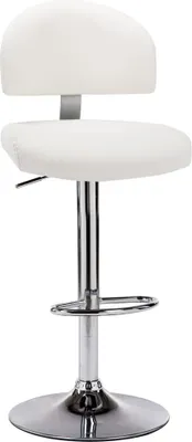 Image de Tabouret de bar Blanc Similicuir