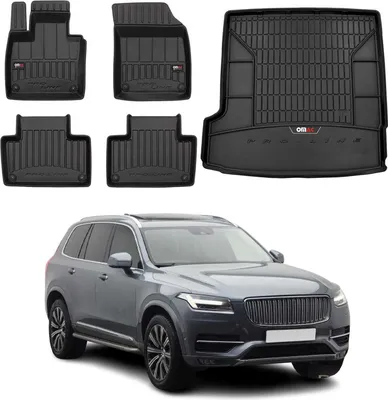 Produktbild von OMAC Fußmatten & Kofferraumwanne Set für Volvo XC90 2015-2019 mit 3.Reihe Gummi