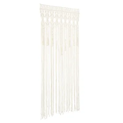 Produktbild von Vorhang Baumwollvorhang Beige Großer Boho Webvorhang   handgefertigter  für Wohnzimmer, Flure, Badezimmerbögen, Schlafzimmer
