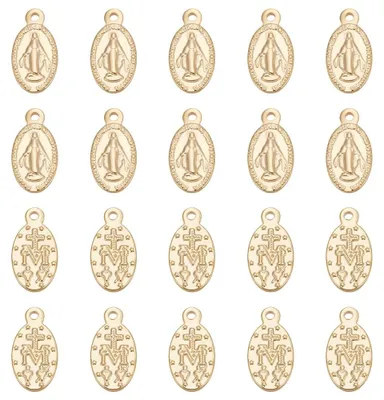Ovale Verlängerungskette, 10 St., gold, 15 mm, Edelstahl