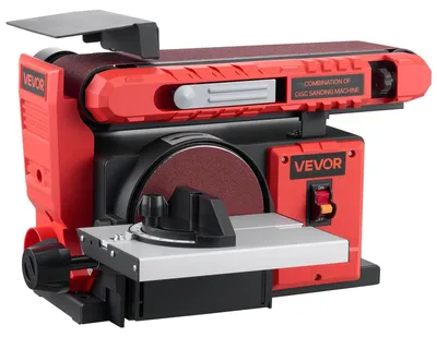 Produktbild von VEVOR Band-Tellerschleifer 400 W, 152,4 mm Tellerschleifer & 101,6x914,4 mm Band