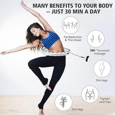 Produktbild von Hula Hoop Set 24 Teile Massage Noppen für Fitness Training