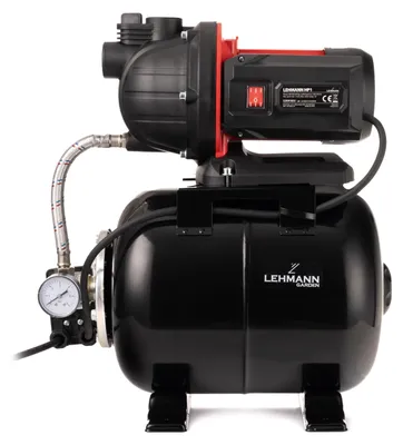 Zdjęcie produktu dla Pompa do wody domowej Lehmann HP1, moc 800 W, wydajność 5200 l/h, zbiornik 19 litrów, ciśnienie 4,3 bar