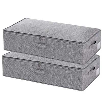 Produktbild von Aufbewahrungstasche Zusammenklappbarer Aufbewahrungsboxen Unterbett-Aufbewahrungsbehälter (2-tlg)