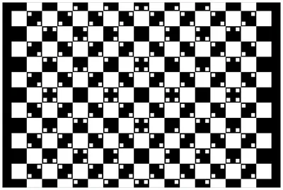 Produktbild von Wallario Wandbild aus Acryl, 90 x 60 cm, freischwebende Optik - Optische Täuschung - Illusion - schwarz weiß