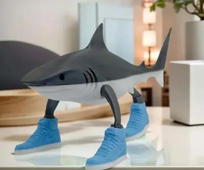 Obrázek produktu pro Figurka - Tung tung tung Sahur žralok 12 cm 3D.