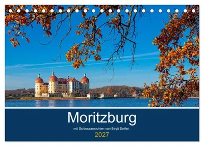 Produktbild von Moritzburg mit Schlossansichten (Tischkalender 2027 DIN A5 quer), CALVENDO Monatskalender