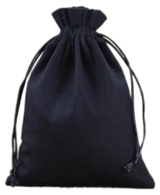 Productafbeelding van Katoenen Tassen 5 Stuks - Katoenen Opbergtas - Cadeautassen - Sieradentassen - Kordelzug - 17 x 23 cm - Opbergtas