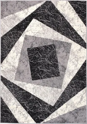 Image de Tapis DREAM Moderne Crème Gris Noir  200 x 300 cm