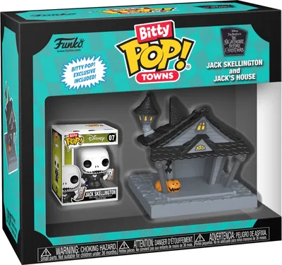 Produktbild von Funko Pop! The Nightmare Before Christmas Disney Jack Town At Home Figur Grau,Durchsichtig  Grau,Durchsichtig One Size
