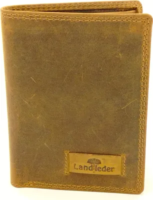 Produktbild von LandLeder Geldbörse Hochformat Kombibörse Braun Vintageleder